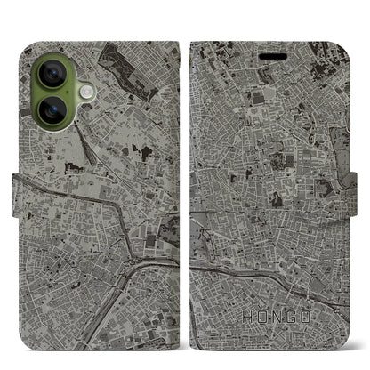 【本郷（東京都）】地図柄iPhoneケース（手帳タイプ）