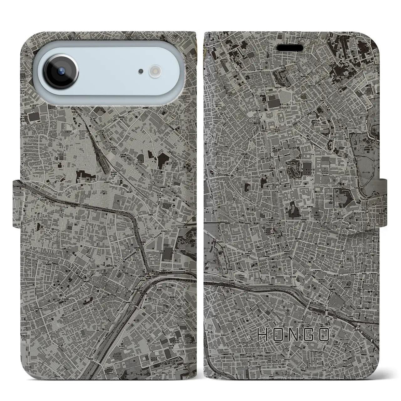 【本郷（東京都）】地図柄iPhoneケース（手帳タイプ）