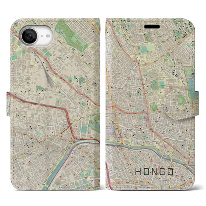 【本郷（東京都）】地図柄iPhoneケース（手帳タイプ）