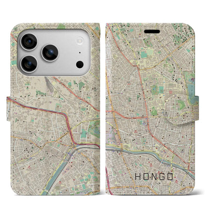 【本郷（東京都）】地図柄iPhoneケース（手帳タイプ）