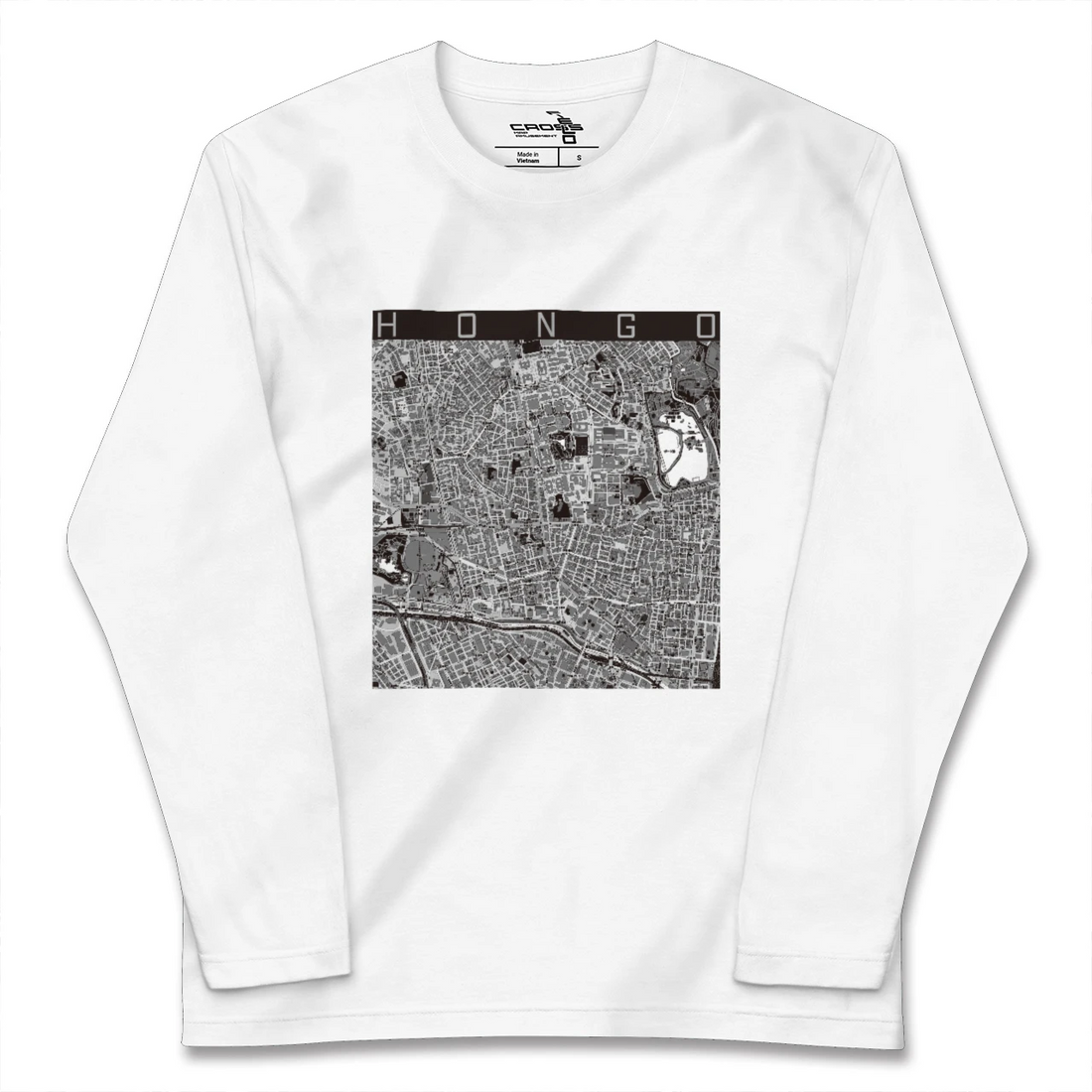 【本郷（東京都）】地図柄ロングスリーブTシャツ