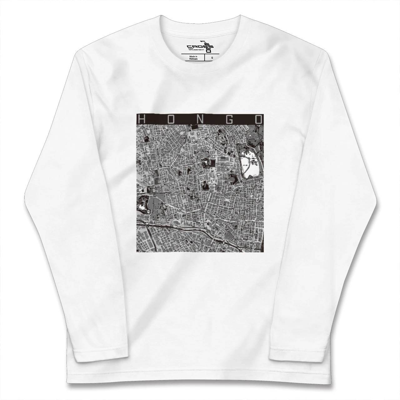 【本郷（東京都）】地図柄ロングスリーブTシャツ