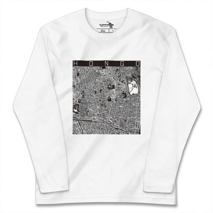 【本郷（東京都）】地図柄ロングスリーブTシャツ