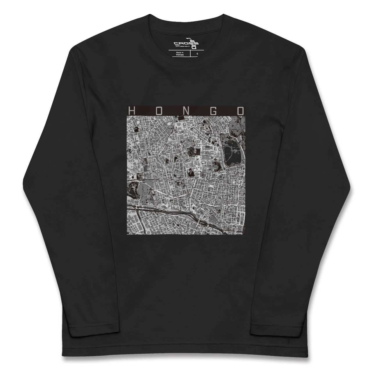 【本郷（東京都）】地図柄ロングスリーブTシャツ