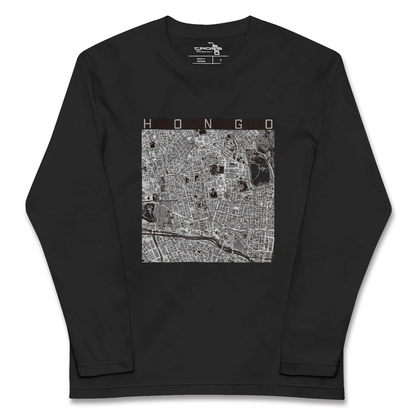【本郷（東京都）】地図柄ロングスリーブTシャツ