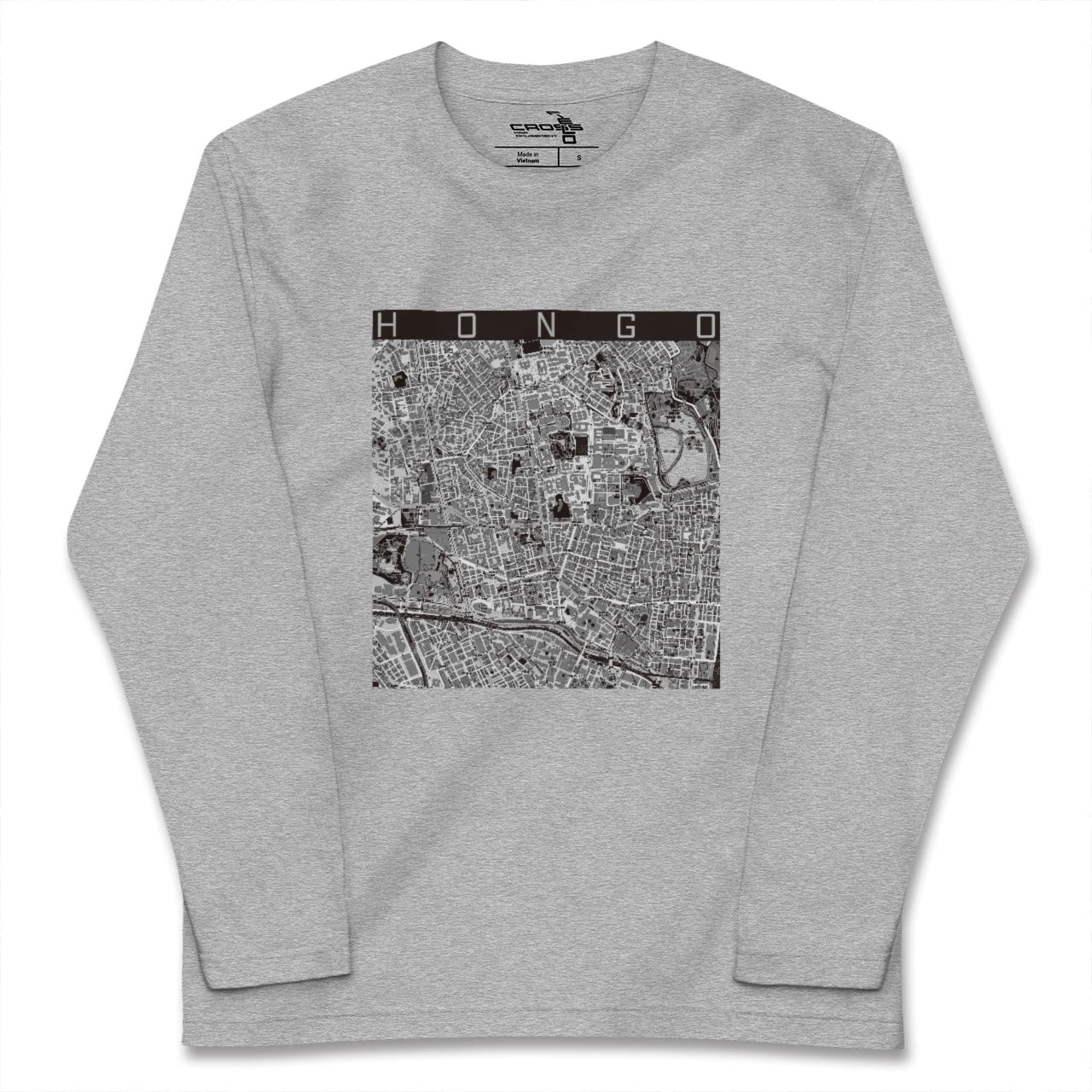 【本郷（東京都）】地図柄ロングスリーブTシャツ