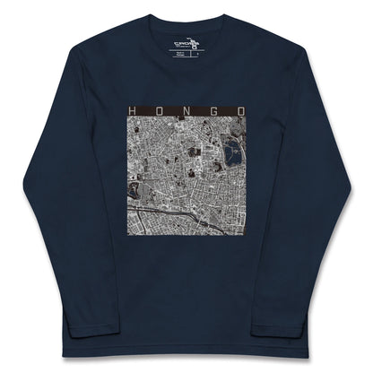 【本郷（東京都）】地図柄ロングスリーブTシャツ