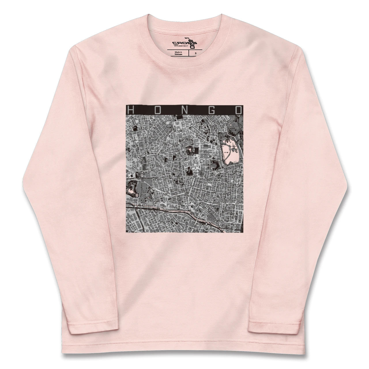 【本郷（東京都）】地図柄ロングスリーブTシャツ