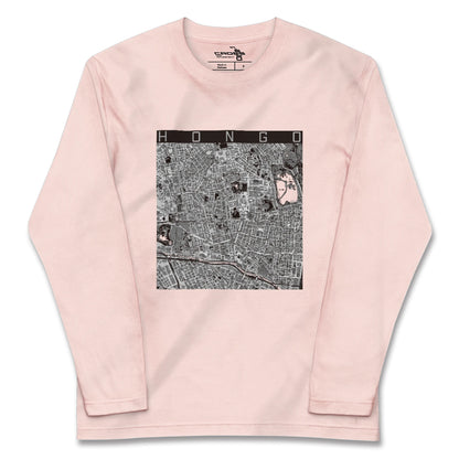 【本郷（東京都）】地図柄ロングスリーブTシャツ