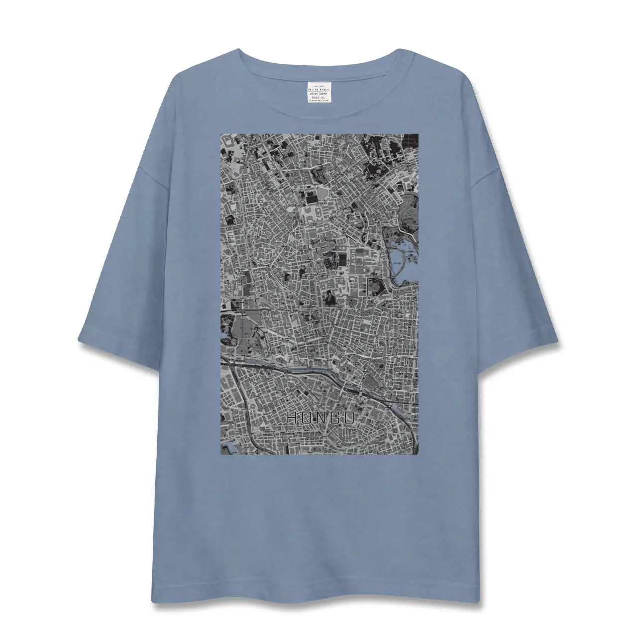 【本郷（東京都）】地図柄ビッグシルエットTシャツ