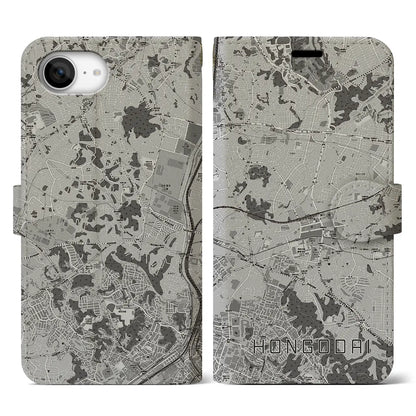 【本郷台（神奈川県）】地図柄iPhoneケース（手帳タイプ）