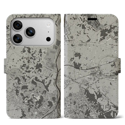 【本郷台（神奈川県）】地図柄iPhoneケース（手帳タイプ）