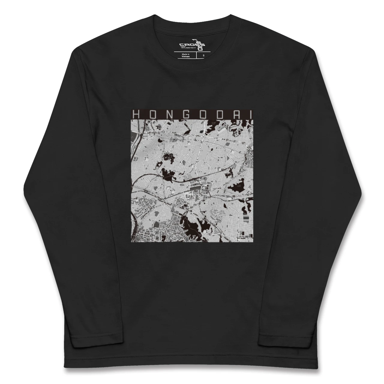 【本郷台（神奈川県）】地図柄ロングスリーブTシャツ