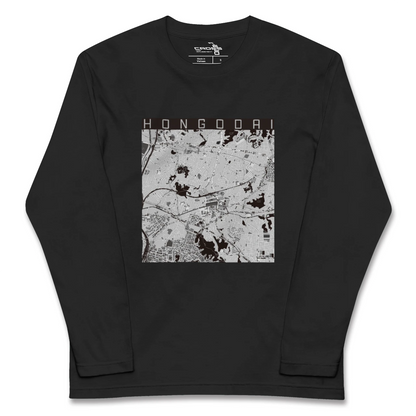 【本郷台（神奈川県）】地図柄ロングスリーブTシャツ