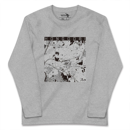【本郷台（神奈川県）】地図柄ロングスリーブTシャツ