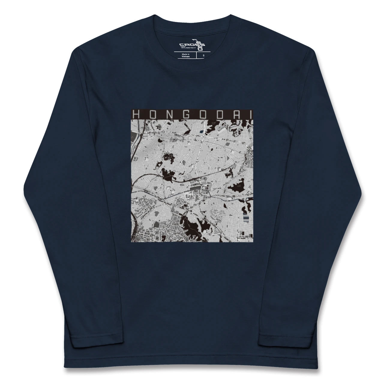 【本郷台（神奈川県）】地図柄ロングスリーブTシャツ
