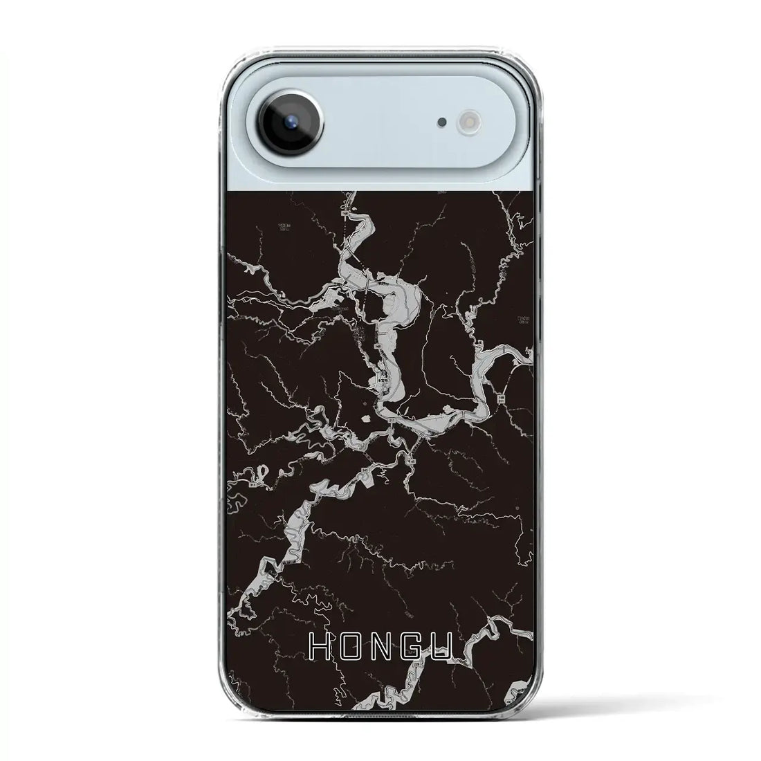 【本宮（和歌山県）】地図柄iPhoneケース（クリアタイプ）モノトーン・iPhone 17 Pro Max 用