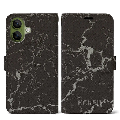 【本宮（和歌山県）】地図柄iPhoneケース（手帳タイプ）