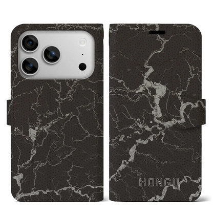 【本宮（和歌山県）】地図柄iPhoneケース（手帳タイプ）