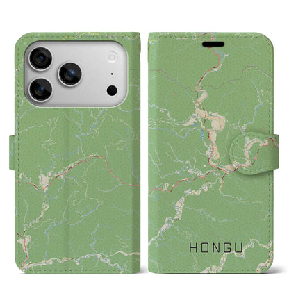 【本宮（和歌山県）】地図柄iPhoneケース（手帳タイプ）