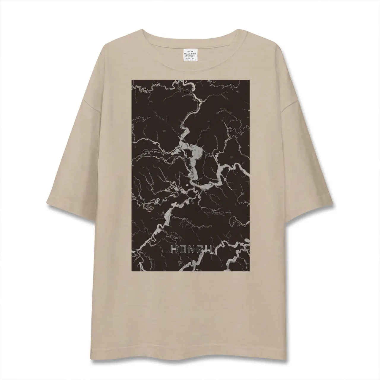 【本宮（和歌山県）】地図柄ビッグシルエットTシャツ