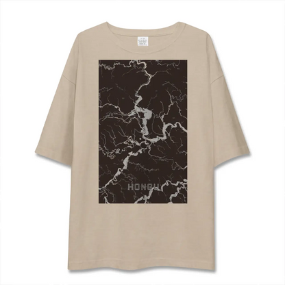 【本宮（和歌山県）】地図柄ビッグシルエットTシャツ