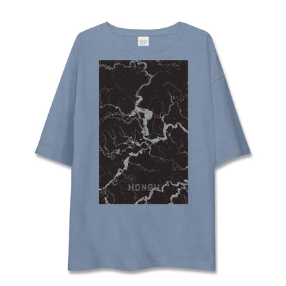 【本宮（和歌山県）】地図柄ビッグシルエットTシャツ