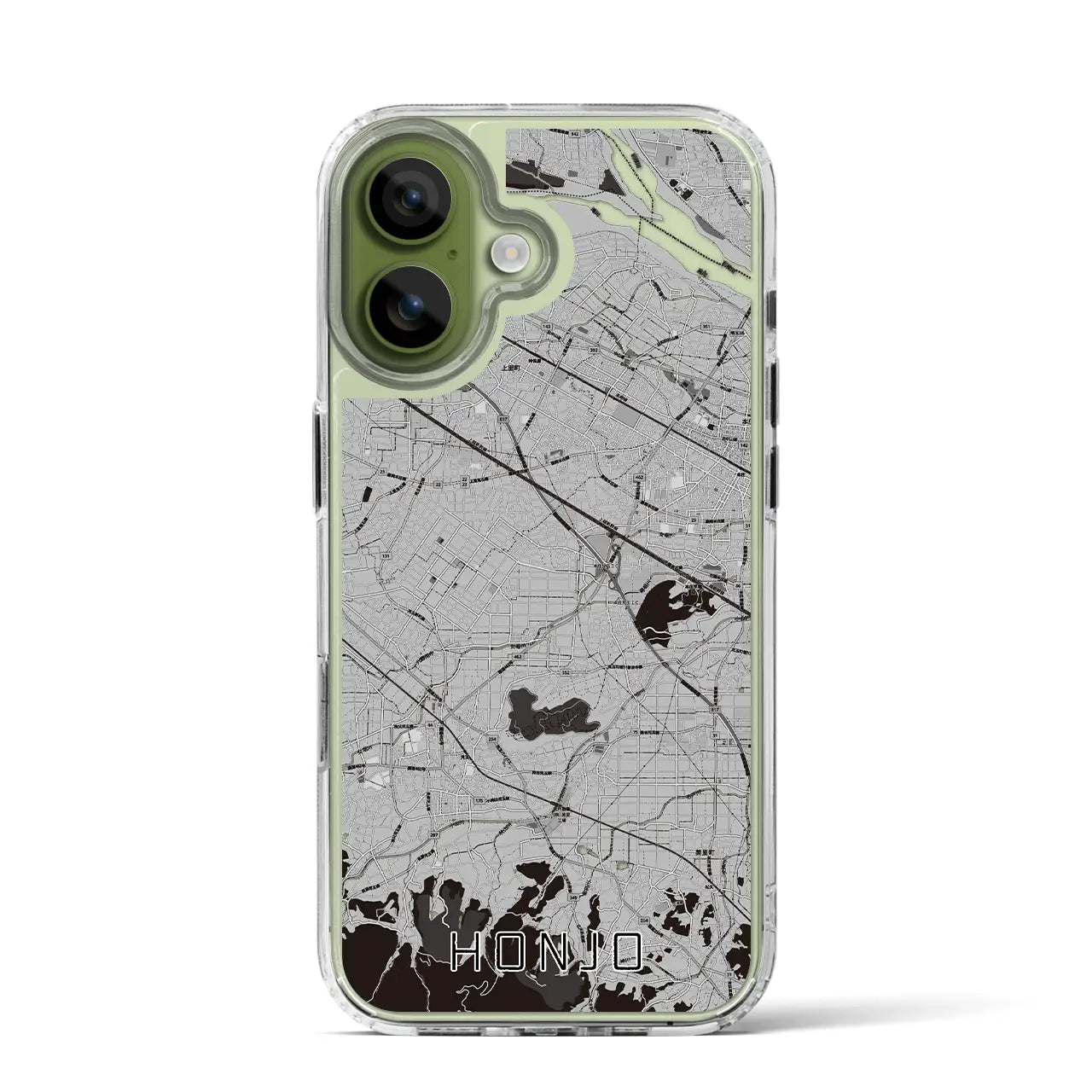 【本庄（埼玉県）】地図柄iPhoneケース（MagSafeタイプ）