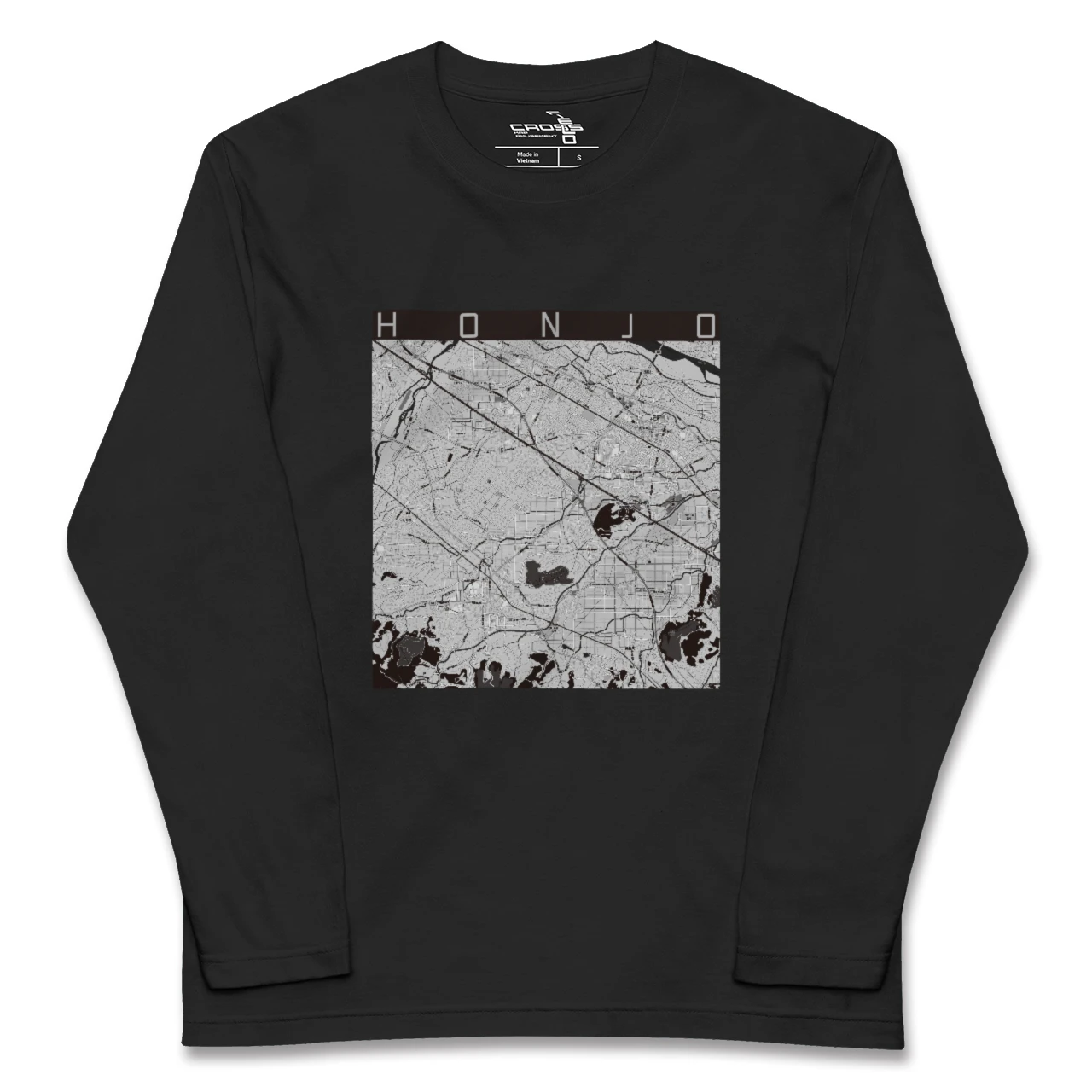【本庄（埼玉県）】地図柄ロングスリーブTシャツ