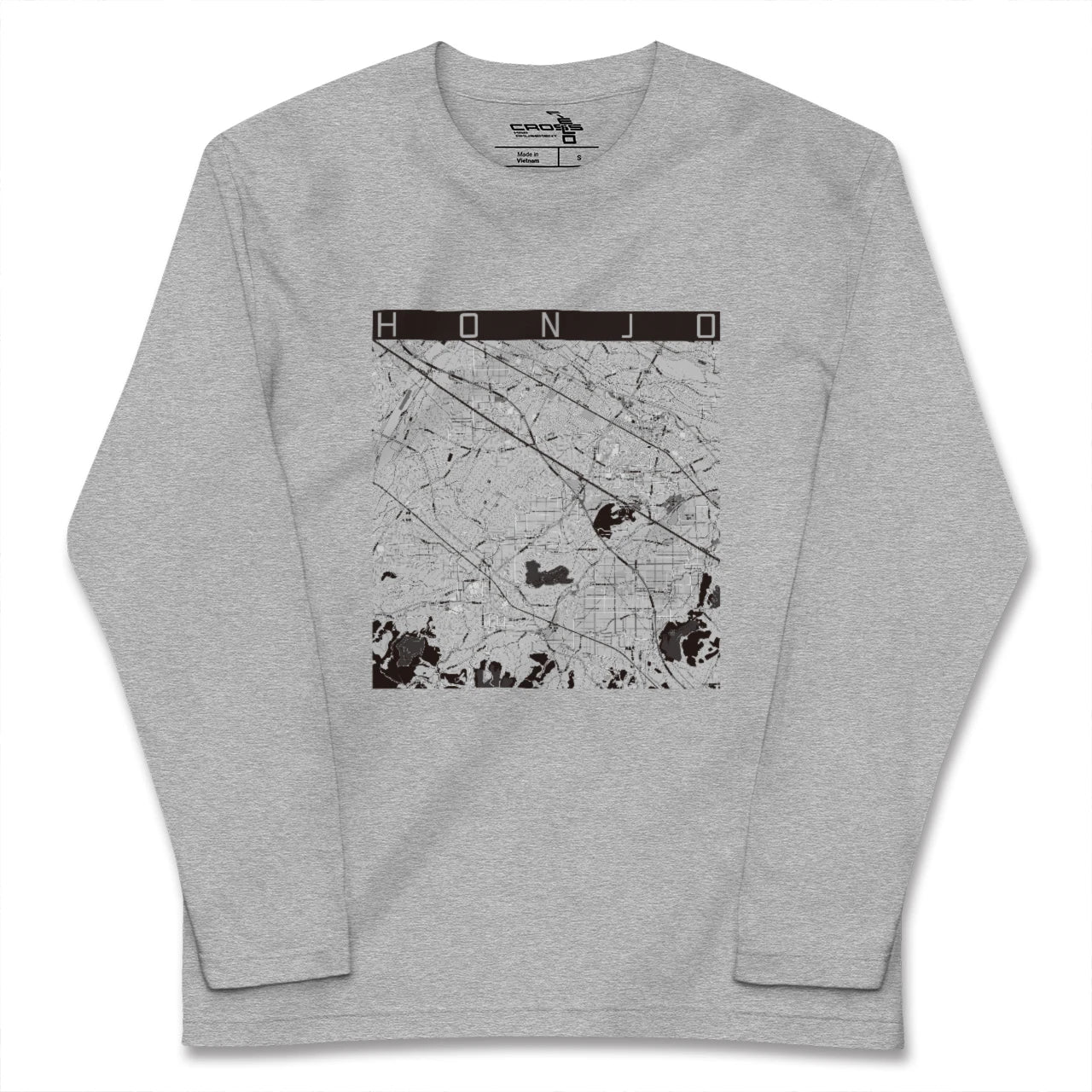 【本庄（埼玉県）】地図柄ロングスリーブTシャツ