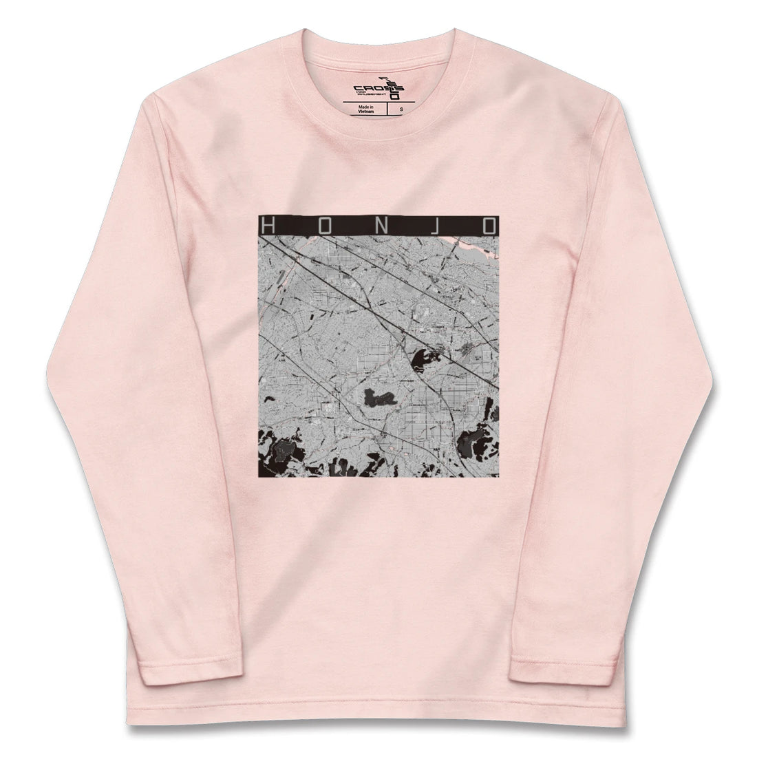 【本庄（埼玉県）】地図柄ロングスリーブTシャツ