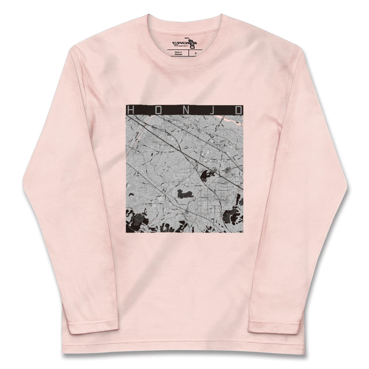 【本庄（埼玉県）】地図柄ロングスリーブTシャツ