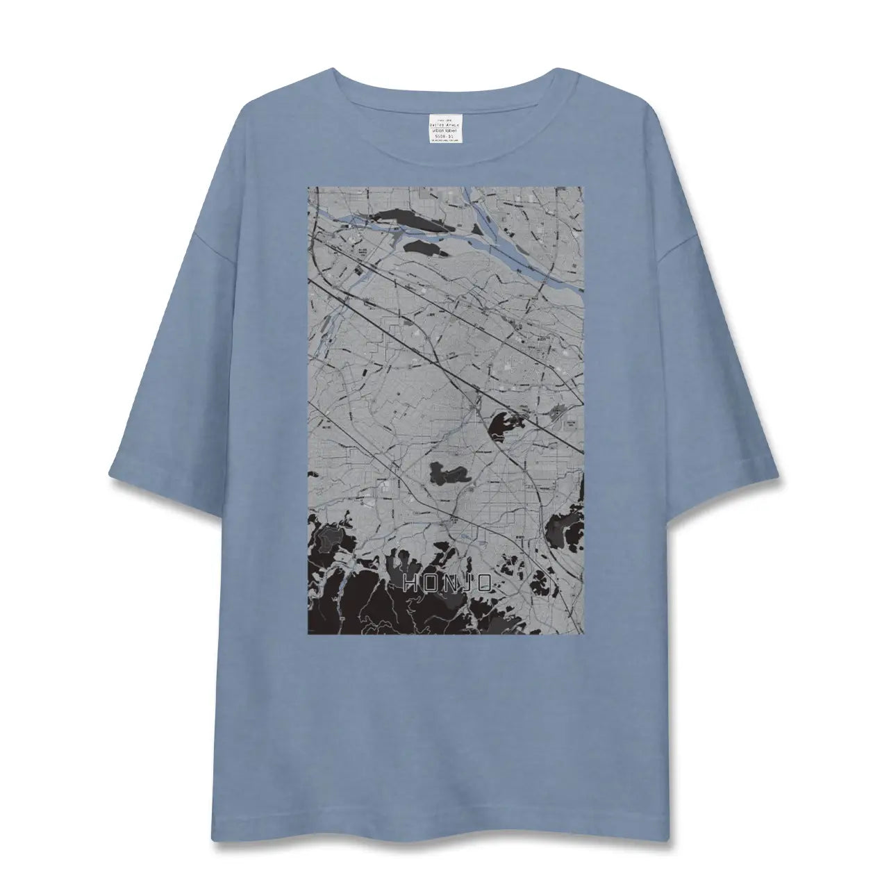 【本庄（埼玉県）】地図柄ビッグシルエットTシャツ