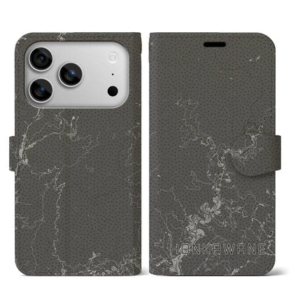 【本川根（静岡県）】地図柄iPhoneケース（手帳タイプ）