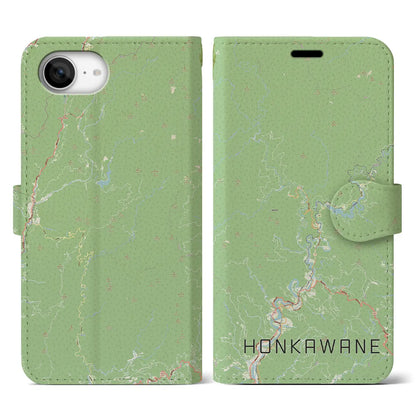 【本川根（静岡県）】地図柄iPhoneケース（手帳タイプ）