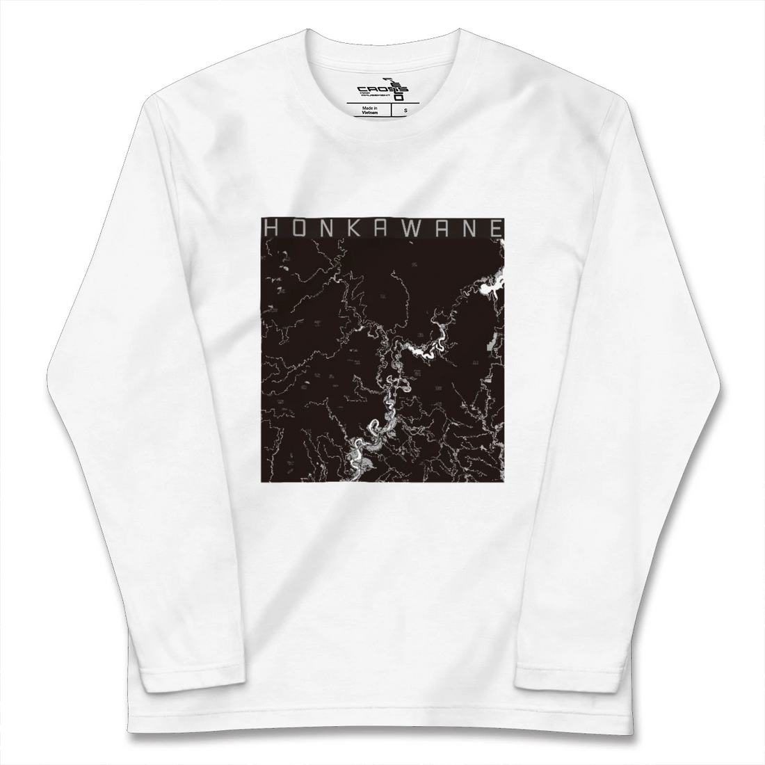 【本川根(静岡県)】地図柄ロングスリーブTシャツ