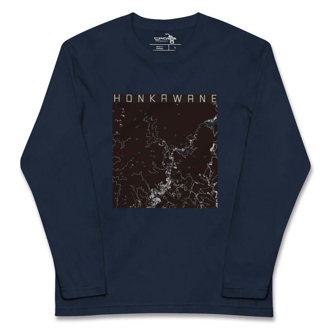 【本川根(静岡県)】地図柄ロングスリーブTシャツ