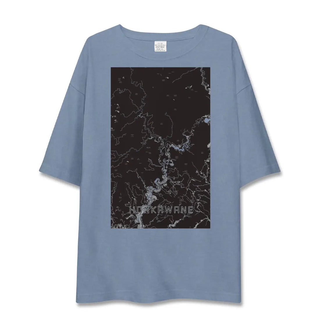 【本川根（静岡県）】地図柄ビッグシルエットTシャツ