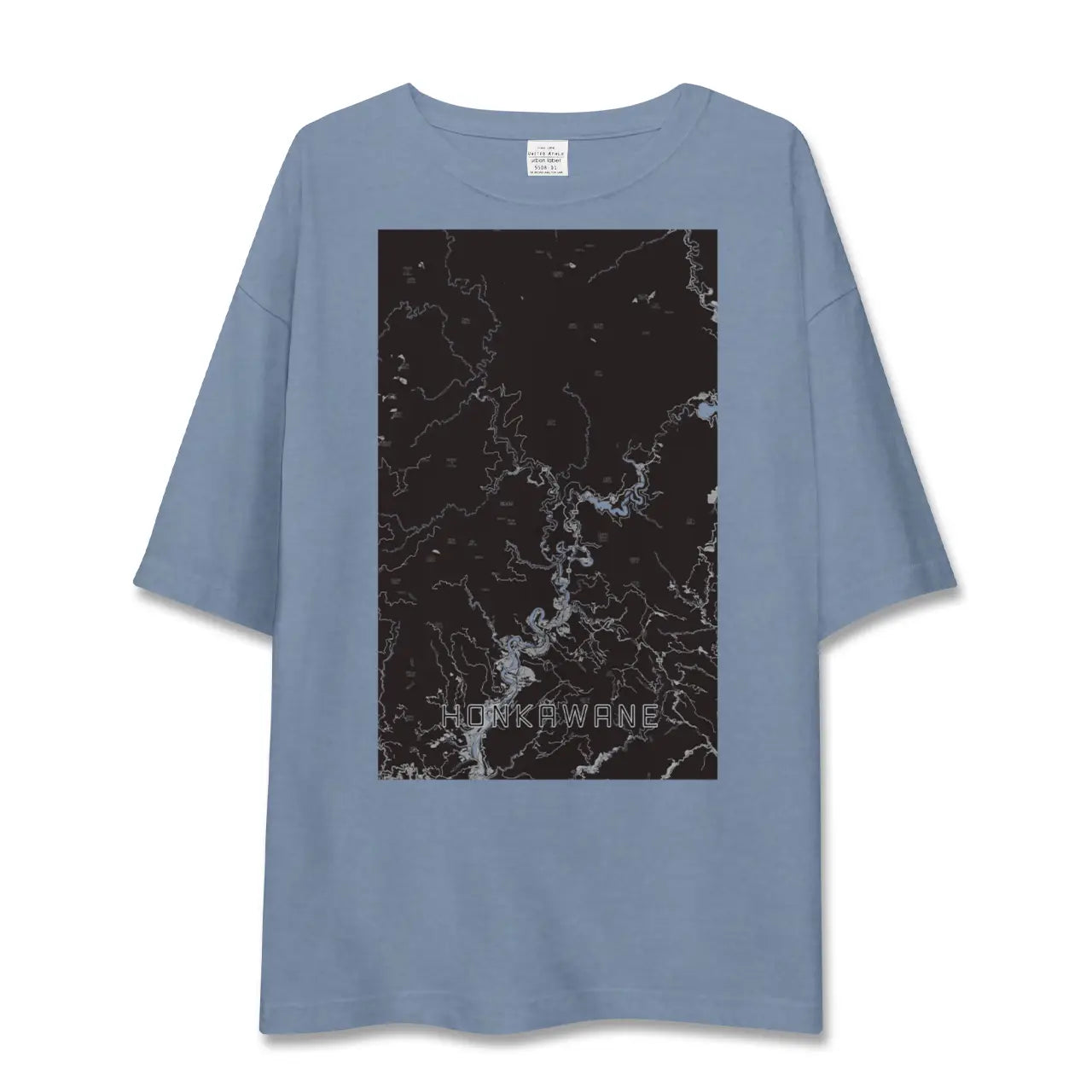 【本川根（静岡県）】地図柄ビッグシルエットTシャツ