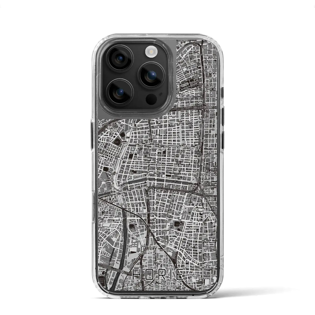 【堀江（大阪府）】地図柄iPhoneケース（MagSafeタイプ）
