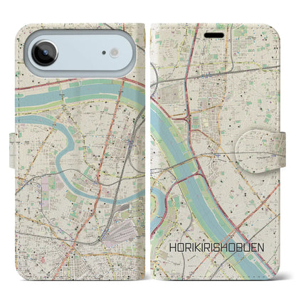 【堀切菖蒲園（東京都）】地図柄iPhoneケース（手帳タイプ）