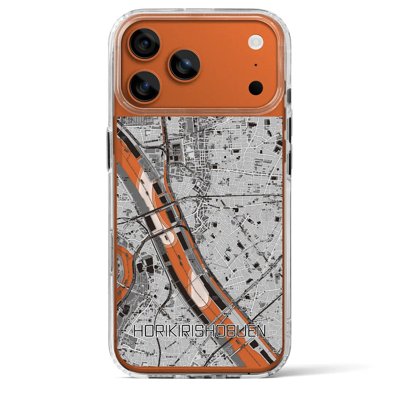 【堀切菖蒲園（東京都）】地図柄iPhoneケース（MagSafeタイプ）