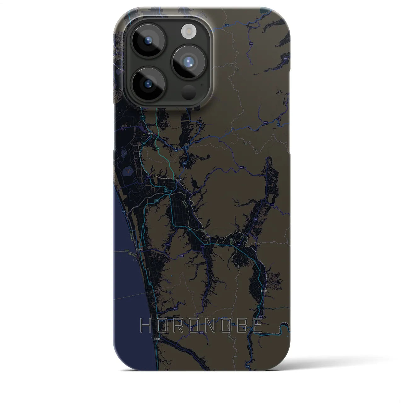 【幌延（北海道）】地図柄iPhoneケース（バックカバータイプ）