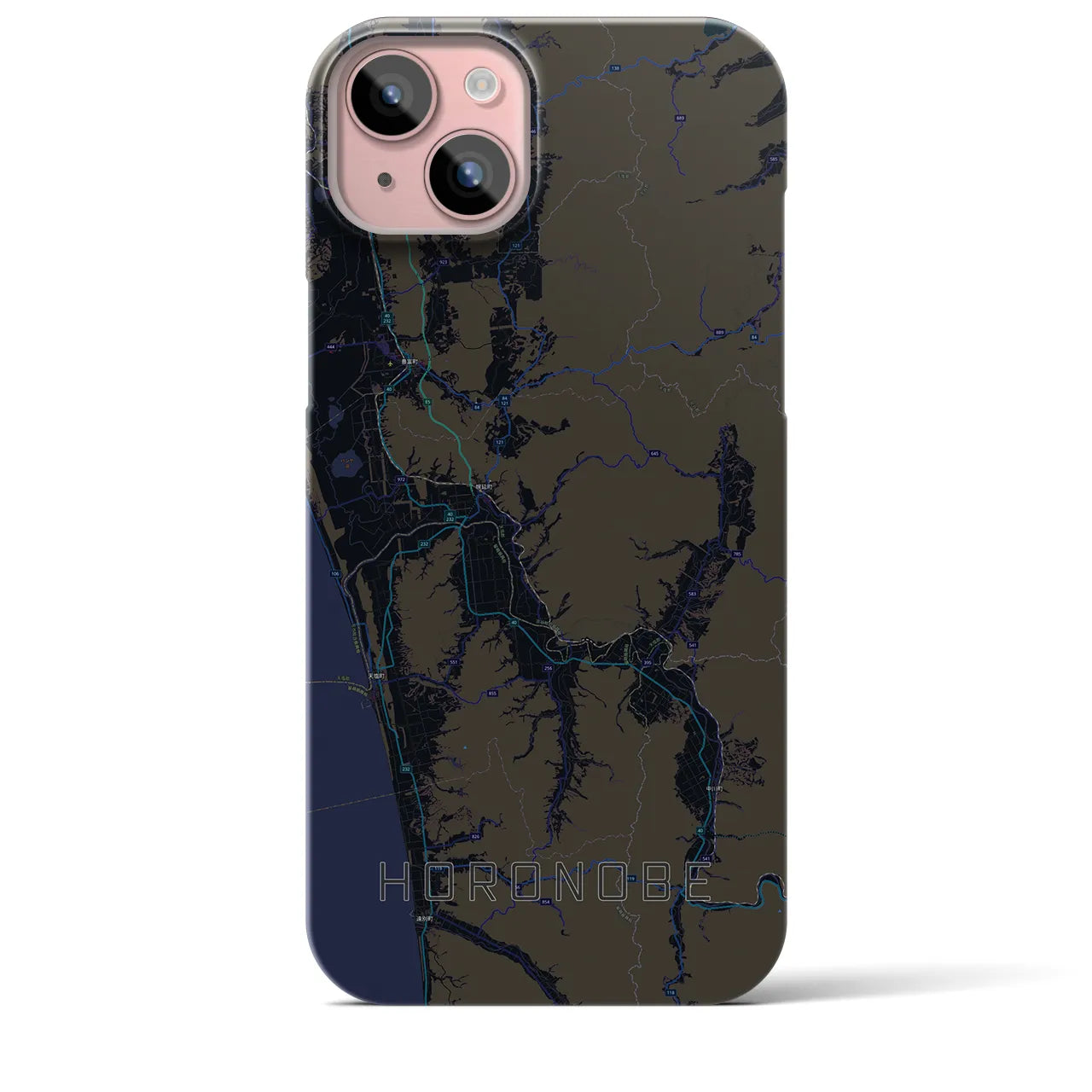 【幌延（北海道）】地図柄iPhoneケース（バックカバータイプ）