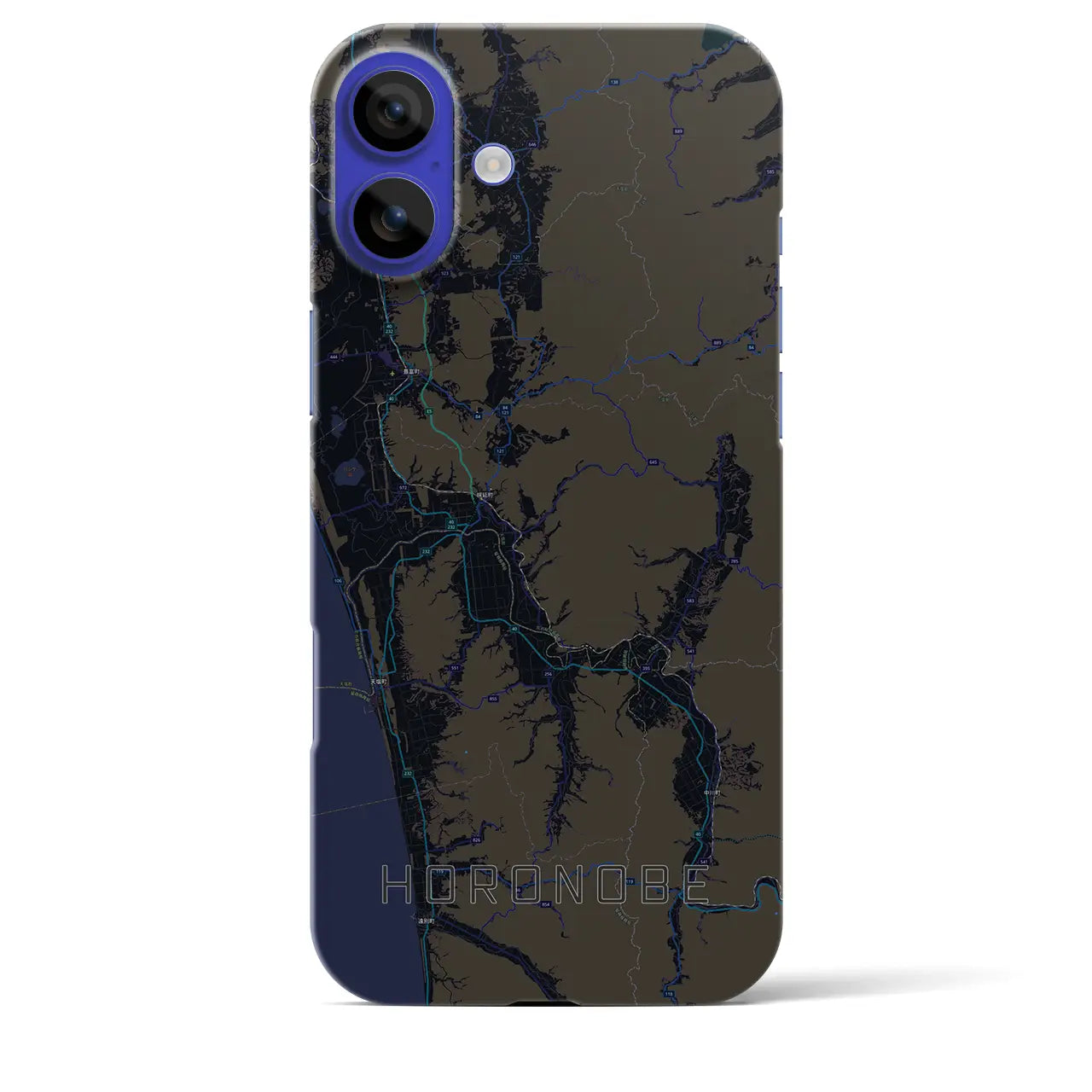 【幌延（北海道）】地図柄iPhoneケース（バックカバータイプ）