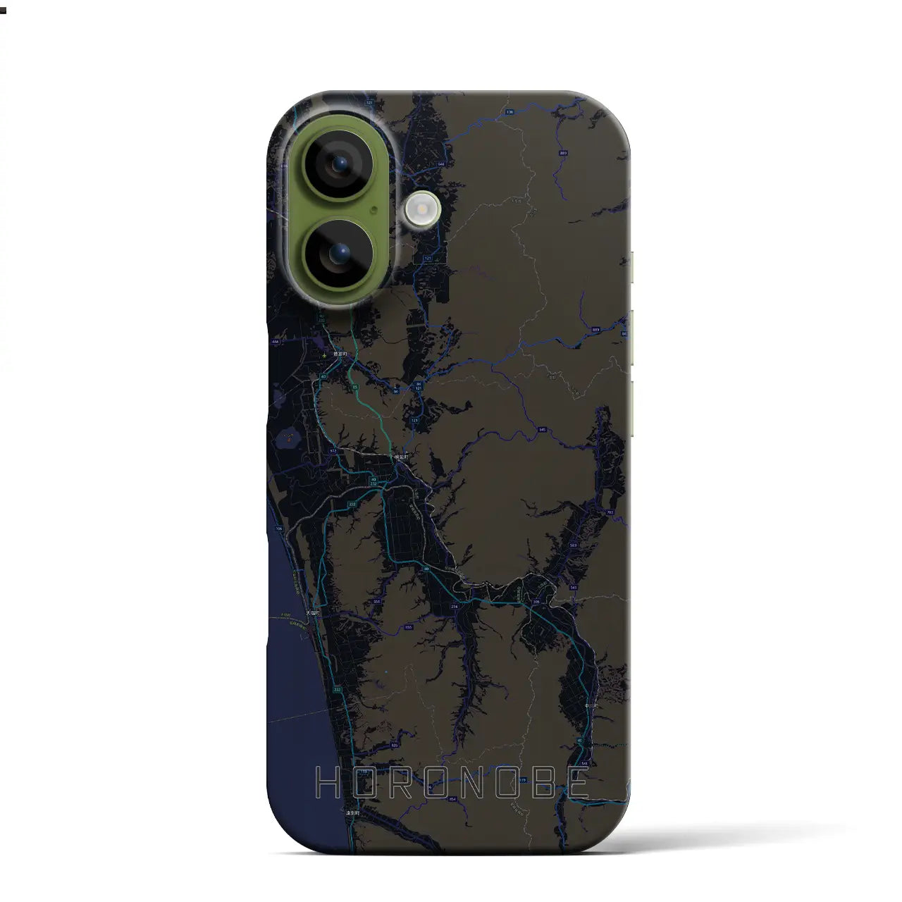 【幌延（北海道）】地図柄iPhoneケース（バックカバータイプ）