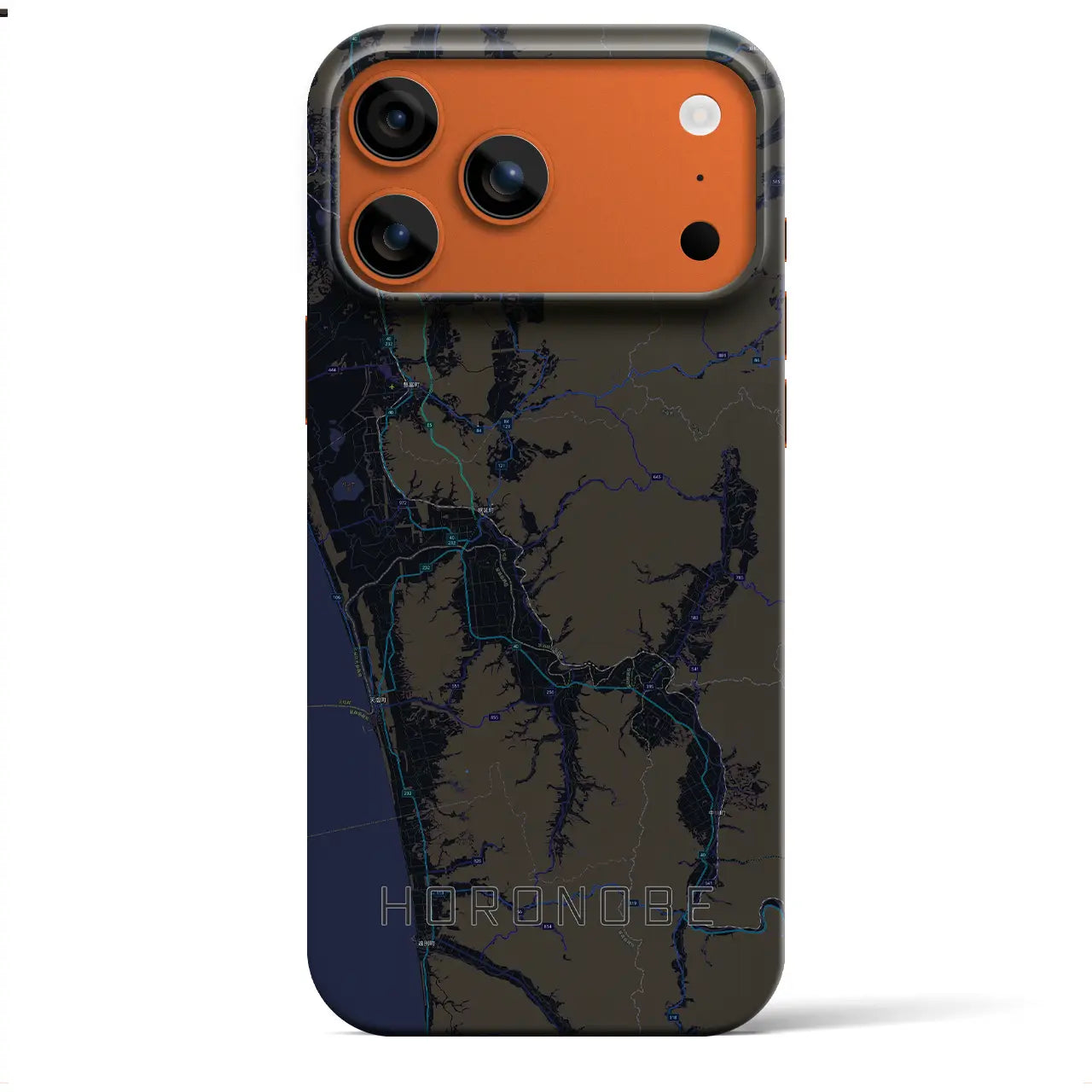 【幌延（北海道）】地図柄iPhoneケース（バックカバータイプ）