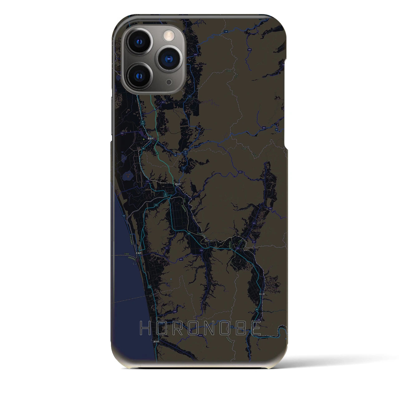 【幌延（北海道）】地図柄iPhoneケース（バックカバータイプ）