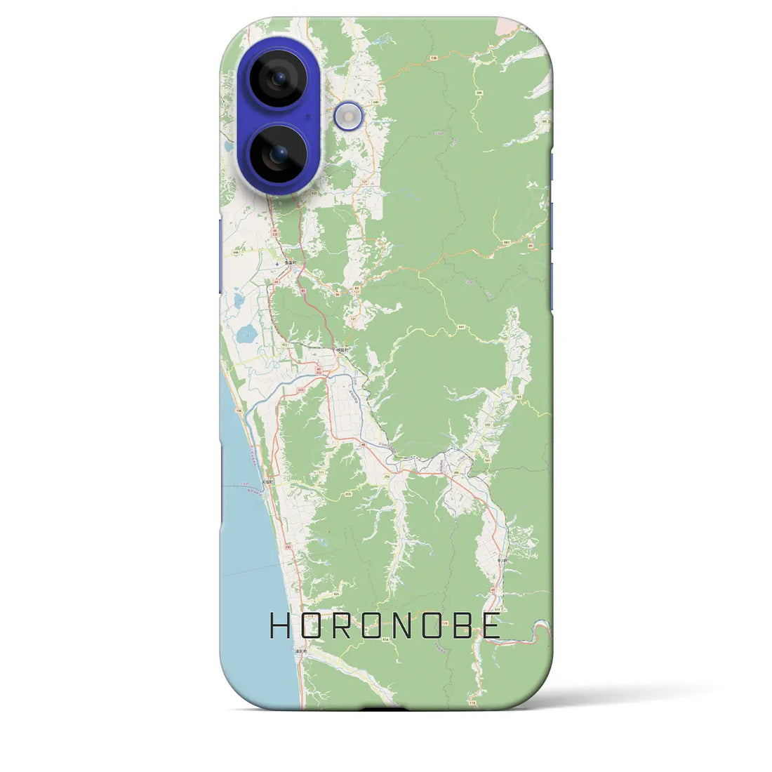 【幌延(北海道)】地図柄iPhoneケース(バックカバータイプ)ナチュラル・iPhone 16 Pro Max 用