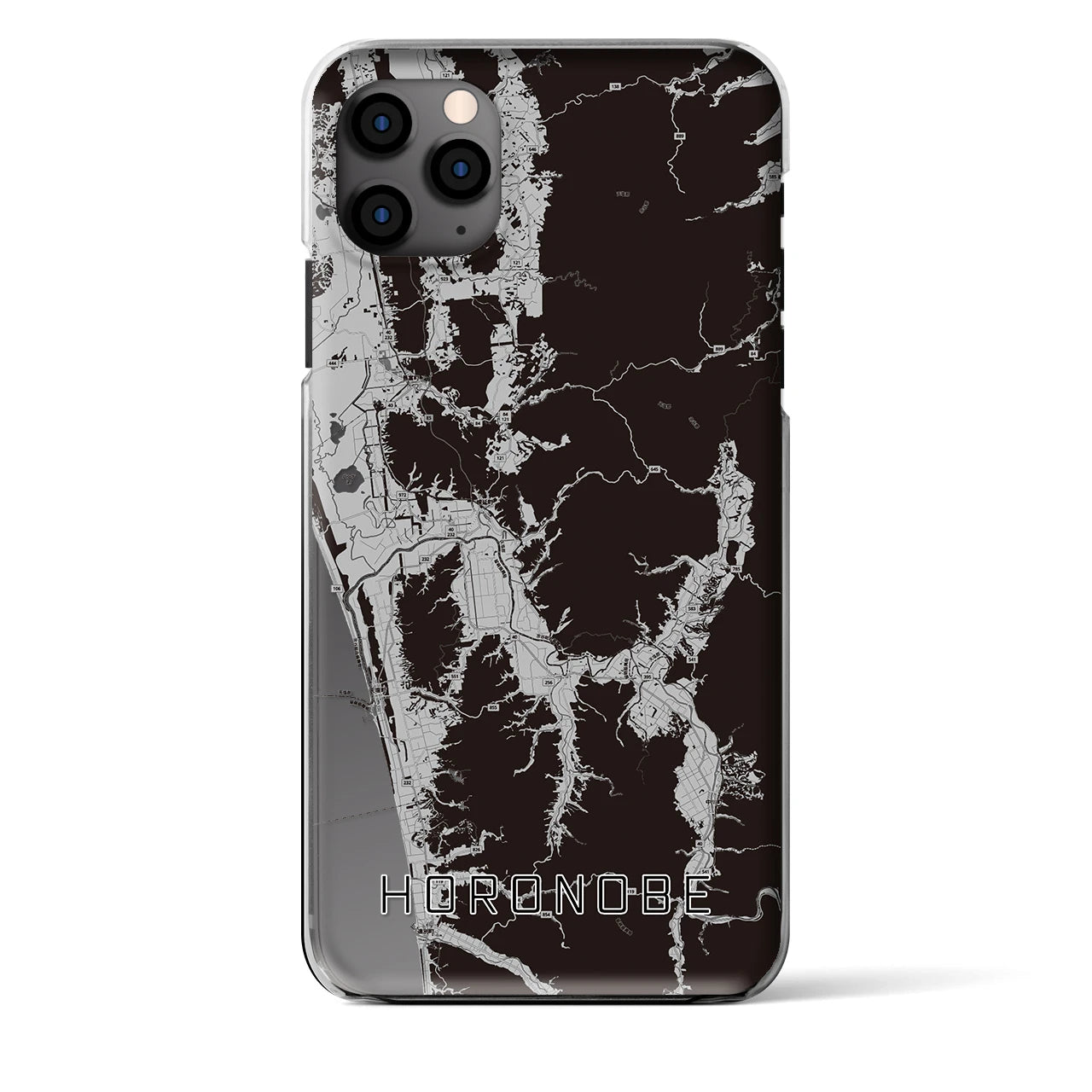 【幌延（北海道）】地図柄iPhoneケース（クリアタイプ）